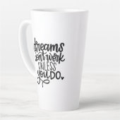 夢は君が働かない…ラテマグカップ カフェラテマグ (左アングル)