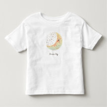 "夢は大きく" 月と星のトッdlers用Tシャツ