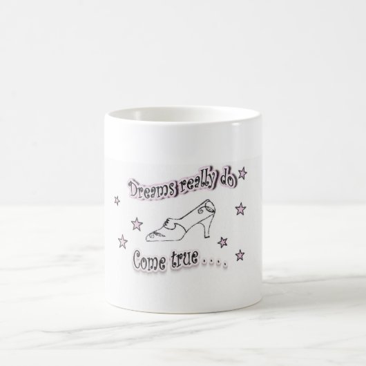 夢は実際に本当を来ます コーヒーマグカップ (中央)
