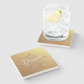 夢は意欲を起こさせますインスパイア ストーンコースター (横)