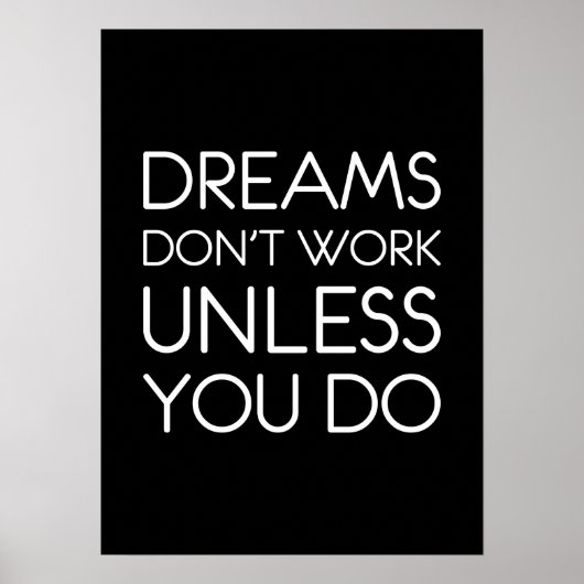夢は成功のモチベーションをしなければ動かない ポスター (正面)