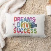 「夢は成功を導く ランバークッション (ブランケット)