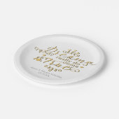 夢は本当に真の来金ゴールドパーティープレート ペーパープレート (アングル)