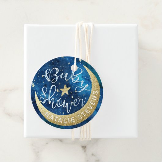 夢は本当に真来の月星の赤ちゃんシャワー フェイバータグ (インサイチュ)