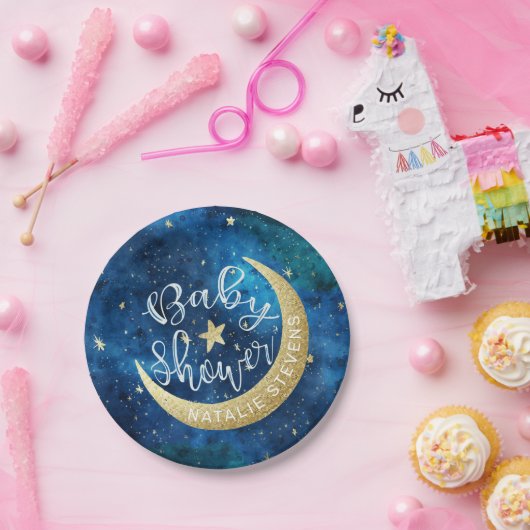 夢は本当に真来の月星の赤ちゃんシャワー ペーパープレート (パーティー)