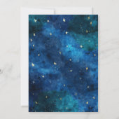 夢は本当に真来の月星の赤ちゃんシャワー 招待状 (裏面)