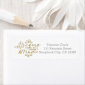 夢は本当に真来の金ゴールド住所 シール (インサイチュ)