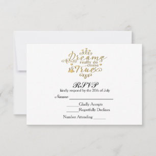 夢は本当に真来のRSVPのカー結婚ドをする 出欠カード