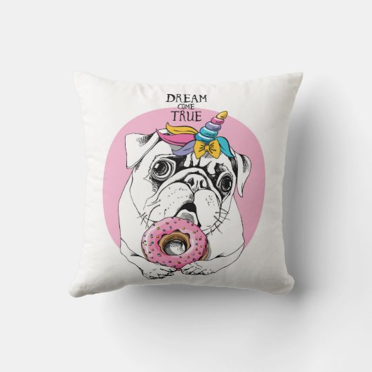 夢は本当を来ます クッション (裏面)