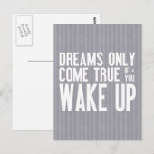 夢は本当を来ます ポストカード (正面/裏面)