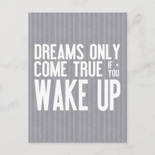 夢は本当を来ます ポストカード (正面)