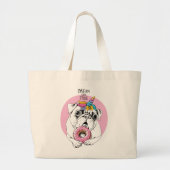 夢は本当を来ます ラージトートバッグ (正面)