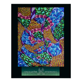 「夢は決して地球にTouchしない」光沢のあるポスター ポスター