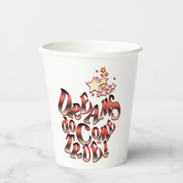夢は真来だ 紙コップ