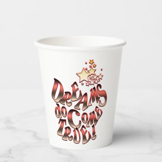 夢は真来だ 紙コップ (正面)