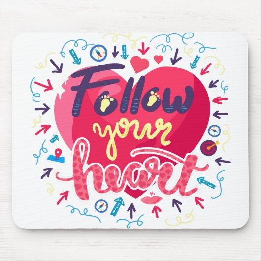 夢は真来実、感動的引用文 マウスパッド (正面)