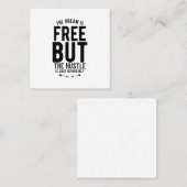 夢は自由だが、喧騒は別々に売られる スクエア名刺 (正面/裏面)