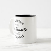 夢は自由である喧騒は別々に販売されている ツートーンマグカップ (正面左)