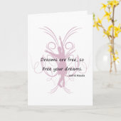 夢は自由に2です カード (黄色い花)