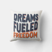 夢は自由を煽った クッション (裏面)