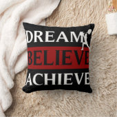 夢は達成しますアメリカ人のMoJoの枕を信じます クッション (ブランケット)