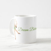 夢は達成しますフィギュアスケート選手のマグを信じます コーヒーマグカップ (正面左)