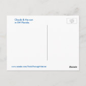 夢は雲の太陽ポストカードを願う ポストカード (裏面)