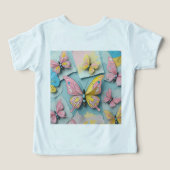 ✨ 夢ふわ蝶々の世界 – カートゥーン風Tシャツ (デザイン裏面)