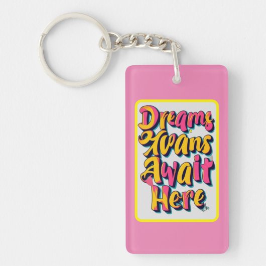 「夢へようこそ」 キーホルダー (正面)