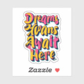 「夢へようこそ」 シール (シート)