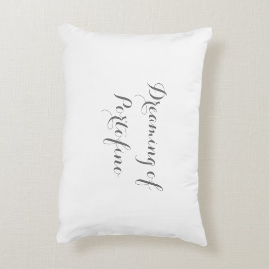 夢みるようでロマンチックなPortofinoのイタリアの枕 アクセントクッション (裏面(縦))