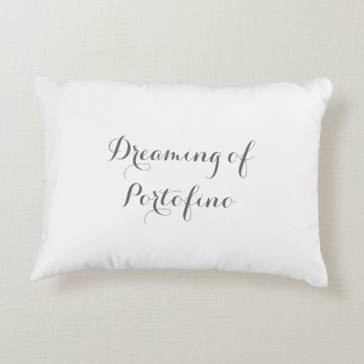 夢みるようでロマンチックなPortofinoのイタリアの枕 アクセントクッション (裏面)