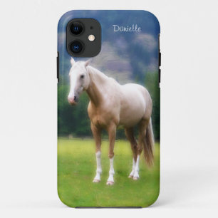 夢みるようで柔らかいPalominoの馬によって絵を描かれる一見 iPhone 11 ケース