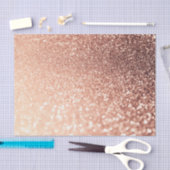 夢みるようなばら色の金ゴールドのグリッター-モモGlittereffect 薄葉紙 (クラフト)