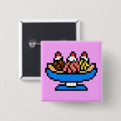 夢みるようなアイスクリーム 缶バッジ (正面&裏面)