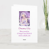 夢みるようなユリ-空白のなカード カード (裏面)