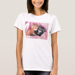 夢みるような子ネコの女性のベビードールのワイシャツ Tシャツ