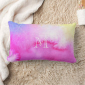 夢みるような水彩画 ランバークッション (ブランケット)