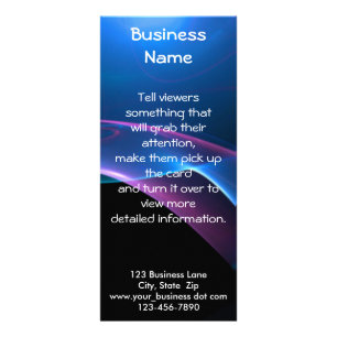 夢みるような紫色および青の広がり ラックカード