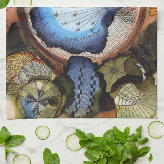 夢みる人の台所タオル キッチンタオル (折り畳み)