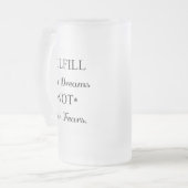 夢みる人 フロストグラスビールジョッキ (正面左)