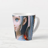 夢みる陶器のアニメ少女 カフェラテマグ (右アングル)