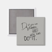 夢もしを見てもできる引用文 マグネット (正面/裏面)