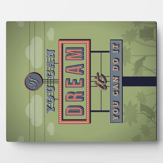 夢もしを見てもできる フォトプラーク (正面)