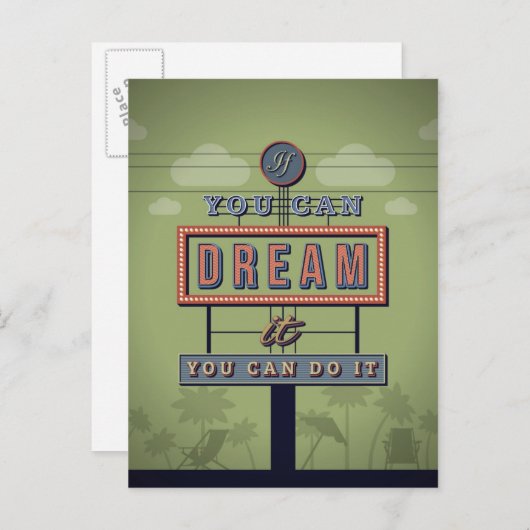 夢もしを見てもできる ポストカード (正面/裏面)