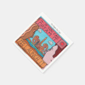 夢もしを見て発射できる！ スタンダードカクテルナプキン (角)