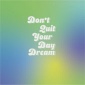 夢やめを見るな シール (正面)