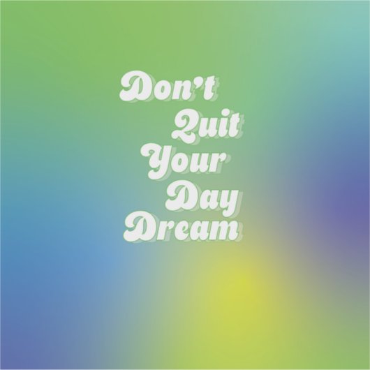 夢やめを見るな シール (正面)