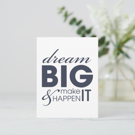 夢やる気を起こさせるの仕事の成功 ポストカード (スタンド正面)