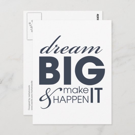 夢やる気を起こさせるの仕事の成功 ポストカード (正面/裏面)